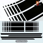 Racing Stripe Body Kit Decal Car Stickers Car Hood Trunk Rear Side Skirt for Mini Cooper Countryman R60 2013-2016